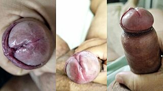 wow my phimosis tiny cock explodes as gf orgasms hard!