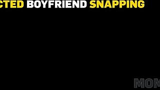 mature russian milf seduces boyfriend on sofa cheating wild