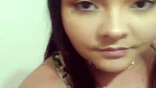 hot babe strips nude and toys her hairy pussy