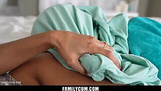 Anissa Kate Latina Milf Spots Jerk Off and Delivers Hot Blowjob Taste