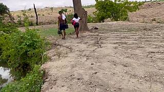 bbw girlfriend screams as fat ass fucked in forest