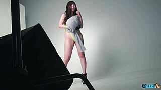 Asian minx slobbers sloppy blowjob on cameraman!