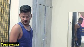 Beautiful teen fucked rough by thief, you seeing this Indian heat?