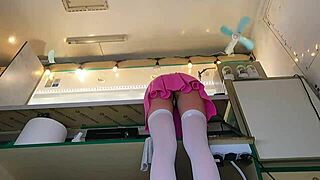 i couldnt hold back kissing her bare ass bent over the work counter