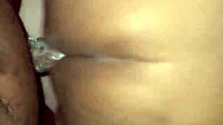 tasha creams hard on big daddy's thick ebony cock again