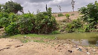 bbw girlfriend screams as fat ass fucked in forest