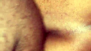 tasha creams hard on big daddy's thick ebony cock again