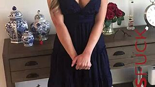 imagine that busty blonde milf stripping bare in her casting chat