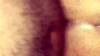 tasha creams hard on big daddy's thick ebony cock again