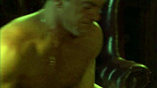 Blonde Johnson Shines in Metallic Purple Dress Teased Hair