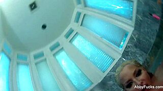 abigail mac teases pussy in hot lesbian threesome behind scenes