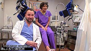 Doctor Tampa blasts petite student Jackie Banes with hot cum