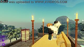 Lucky BACON POUNDS Cute Teasing Girl HARD in Roblox