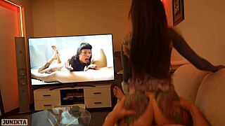 Brunette Begs Daddy Punish Shaved Pussy Deepthroat Facial Cum