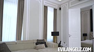 deepthroat queen catherine knight gapes ass on david perry's cock