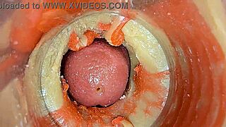 feel my juicy pussy lips cum on your cock with cam inside asmr