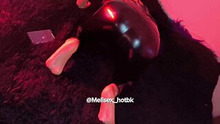 check out this hot black leather tattoo tease begging for more!