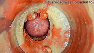 feel my juicy pussy lips cum on your cock with cam inside asmr