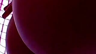 pregnant slut flashes her wide-open ass and huge tits 😲🍑