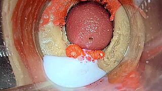 feel my juicy pussy lips cum on your cock with cam inside asmr