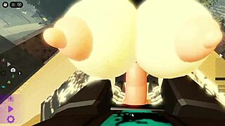 Lucky BACON POUNDS Cute Teasing Girl HARD in Roblox