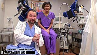 Doctor Tampa blasts petite student Jackie Banes with hot cum