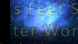 painter sniffs dirty socks and feet after long work fetish session