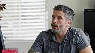 Secretary bombshell rides boss cock dreaming cum fill in pussy 😍💦