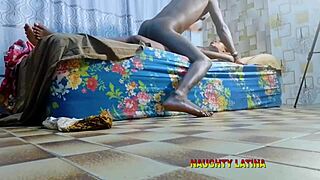 gym instructor leads hardcore doggy fitness session bent over