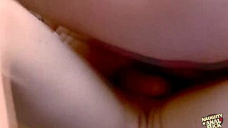 Blonde beach babe bent over for double penetration assfucking by two lucky guys with big cocks