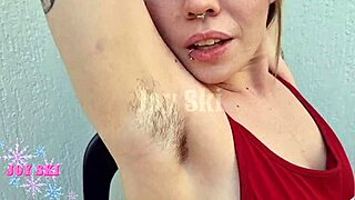shaved armpits get me so turned on in this hot flashing moment