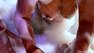 mature perfect ass takes anal in steamy jacuzzi