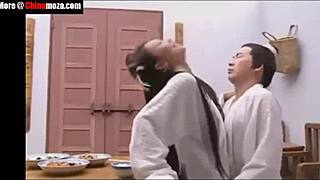 chinese milf fucks with wild horny passion