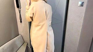 Russian amateur whore begs for cum on tits in heated talk