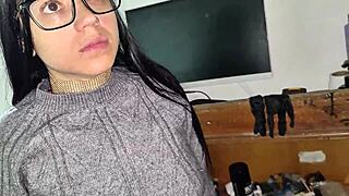 i shop with cute amateur slut then she rewards my cock hard