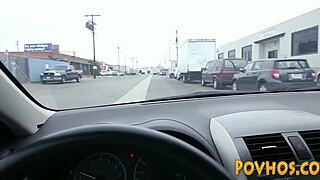 slutty teen's wet pussy hammered pov after deep blowjob