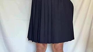 sexy sailor uniform with lingerie and anal plug 😈🔌