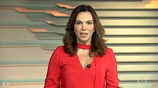 Ana Paula Araujo sexy hot in red outfit