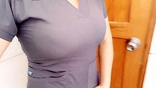 mature latina office cleaner with big ass makes homemade porn pussy fuck while boss away