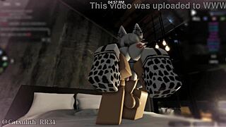 Cute ass pounded doggystyle in cow costume POV cumshot sex follower fun