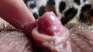 Closeup Of Huge Clit In Intense Climax