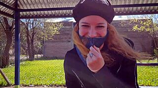 Argentinian latina's first anal casting bent over public street