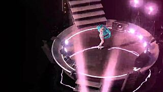 Hatsune miku's huge tits bounce in full nude bunny suit