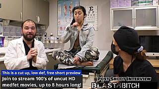 Latina in Latex Gloves Gets Face Fucked and Blasted with Cum Close Up!