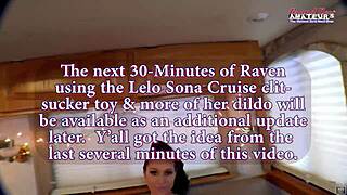 watch skinny big-titted raven lane strip tease masturbate with toys in rv closeup