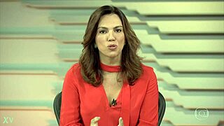 Ana Paula Araujo sexy hot in red outfit