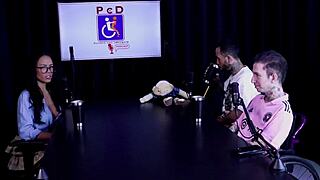 Naughty Alice Vasconcelos slutty interview full of filth on Porn Cast Brazil part 3 sheer red