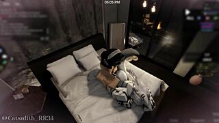 Cute ass pounded doggystyle in cow costume POV cumshot sex follower fun