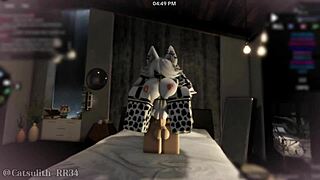 Cute ass pounded doggystyle in cow costume POV cumshot sex follower fun