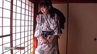 Asian milf's big tits jiggle during sensual toy fuck.